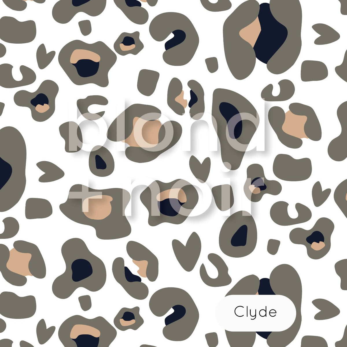 Clyde | Full & Half Wall Wallpaper – Blond + Noir