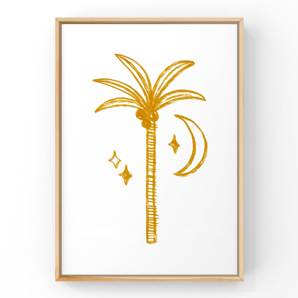 Golden Palm by Little Peach & Pip | Art Print Art Prints Little Peach + Pip 