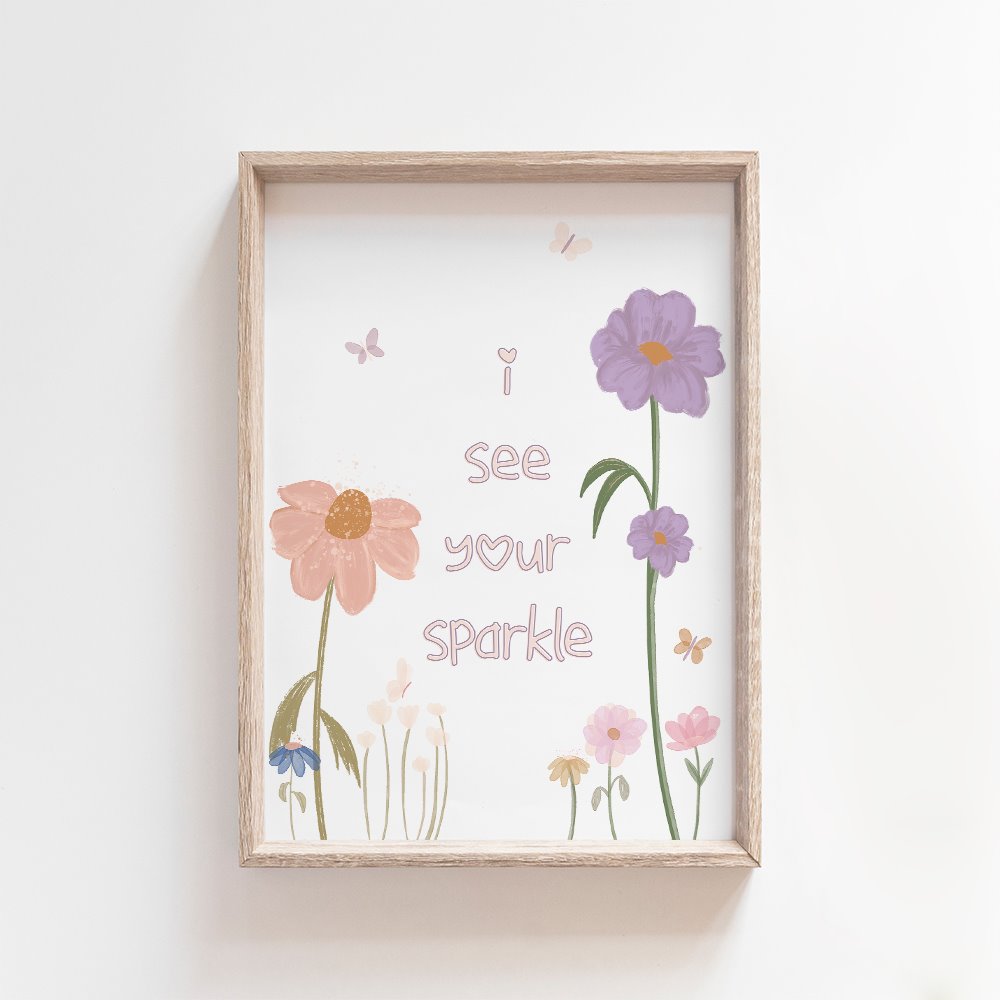 I see your sparkle | Garden Party Art Print Art Prints Blond + Noir 