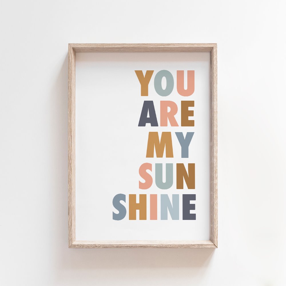 You are my sunshine Print | California | Art Print Art Prints Blond + Noir 