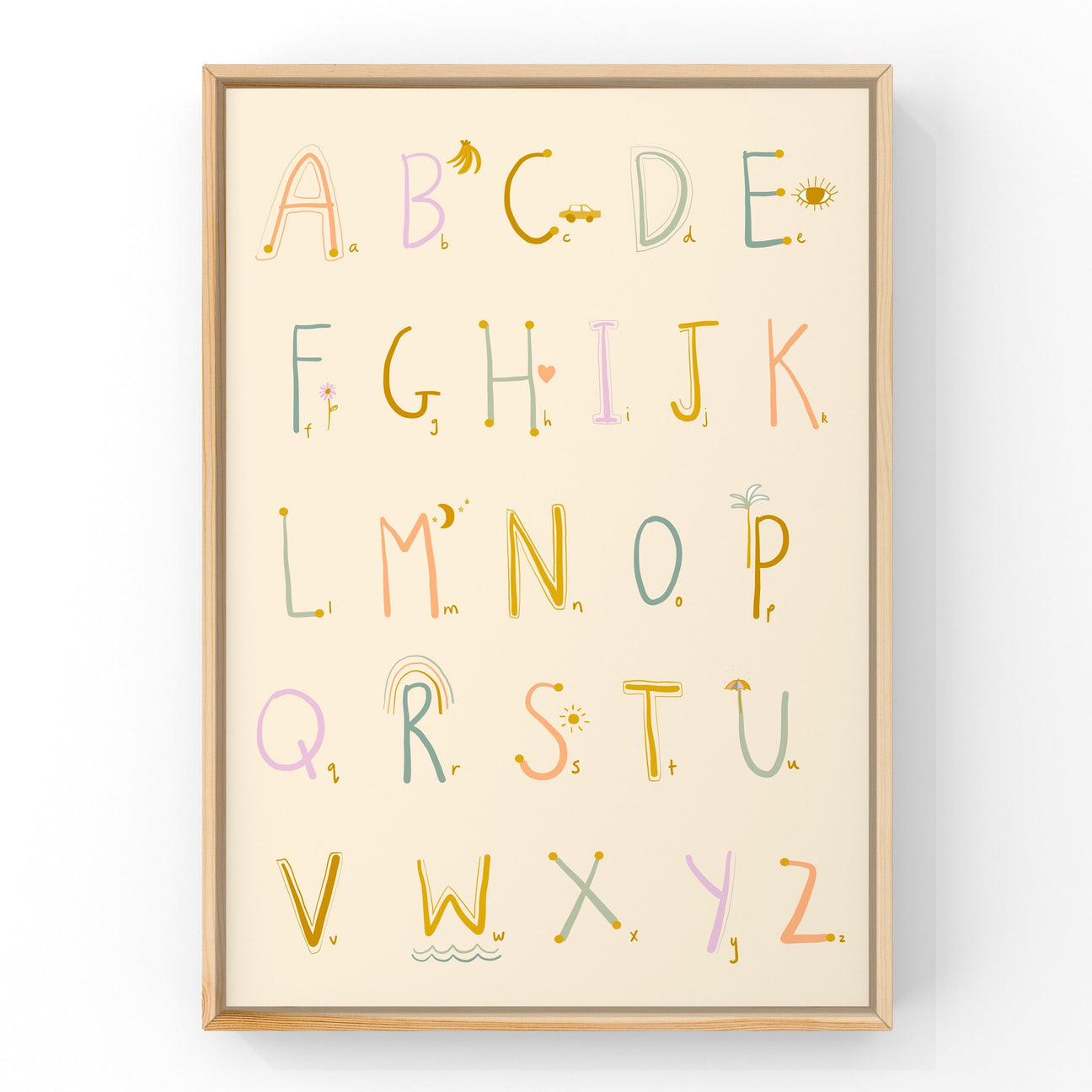 ABC by Little Peach & Pip | Art Print Art Prints Little Peach + Pip 