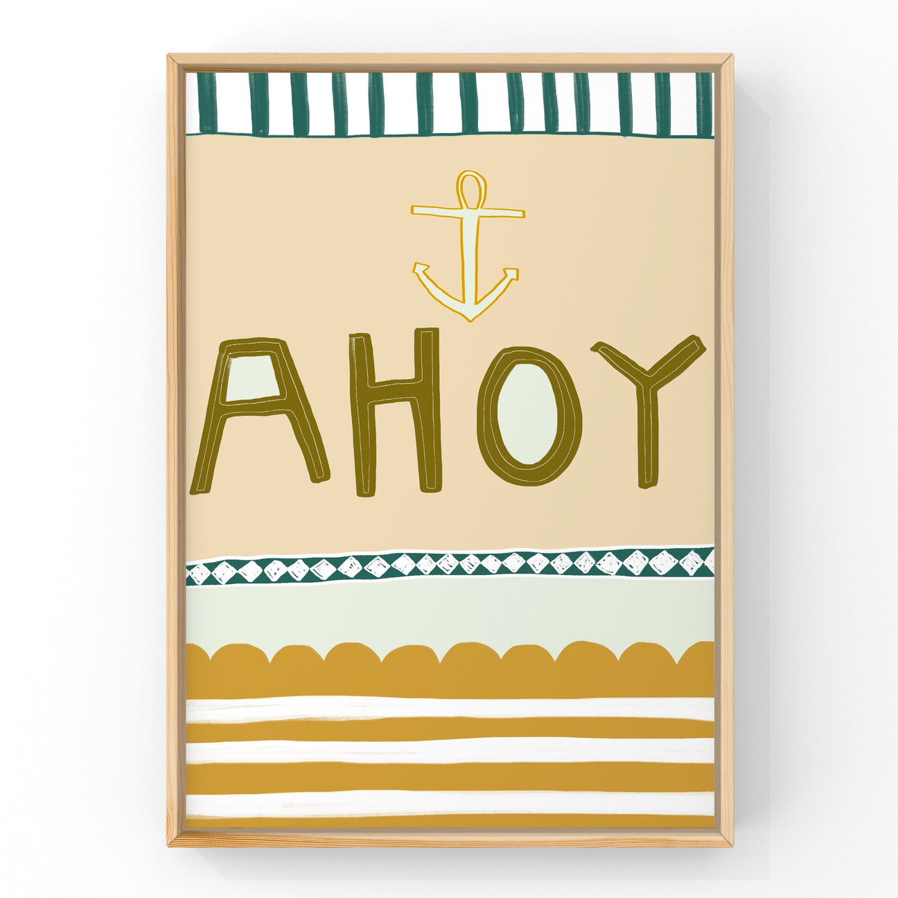 Ahoy by Little Peach + Pip | Art Print Art Prints Little Peach + Pip 