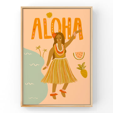 Aloha by Little Peach + Pip | Art Print Art Prints Little Peach + Pip 