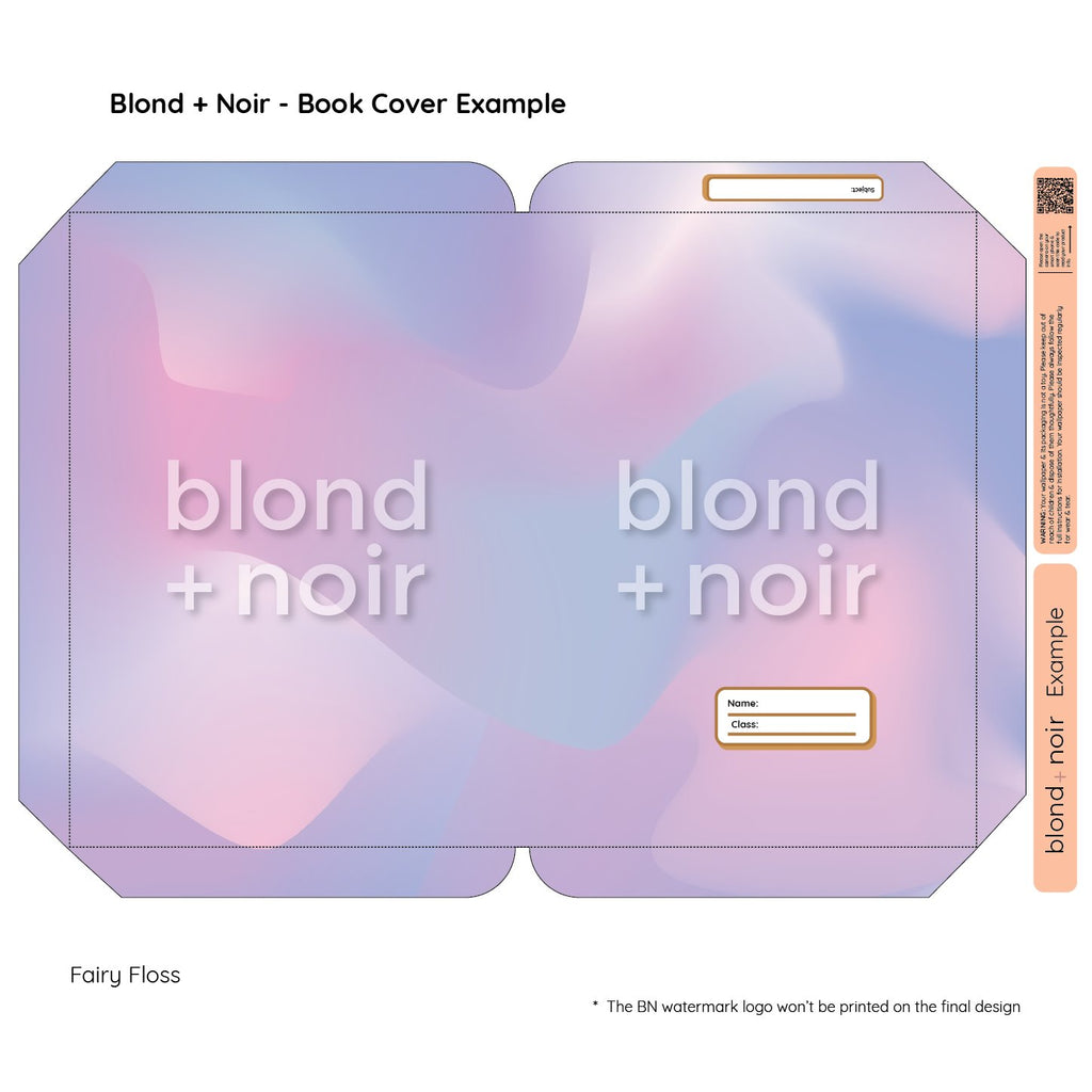 Aura | Pre-cut Book Covers | Customisable Back to School Supplies Back to school Blond + Noir 