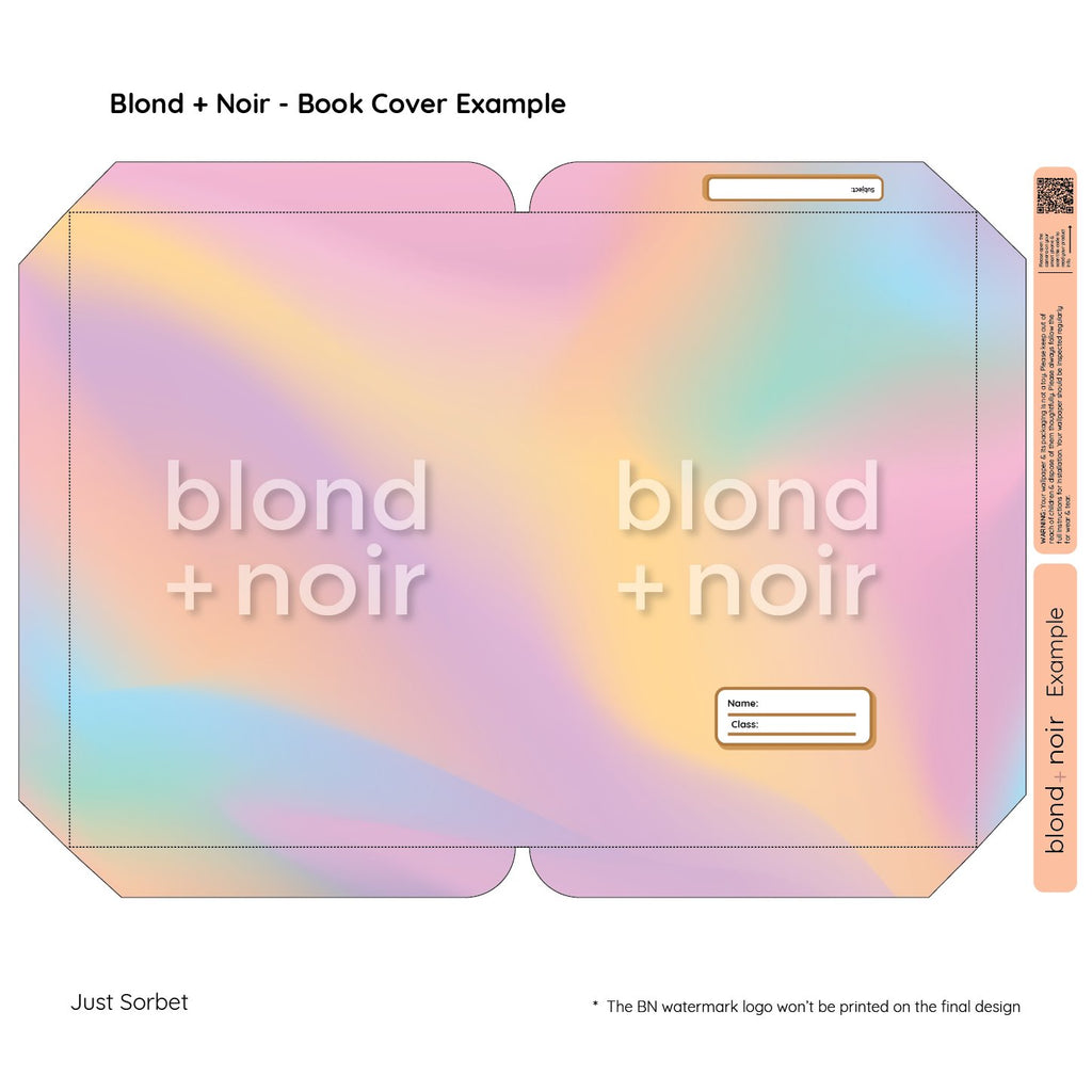 Aura | Pre-cut Book Covers | Customisable Back to School Supplies Back to school Blond + Noir 