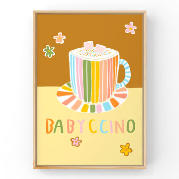 Babyccino by Little Peach & Pip | Art Print Art Prints Little Peach + Pip 