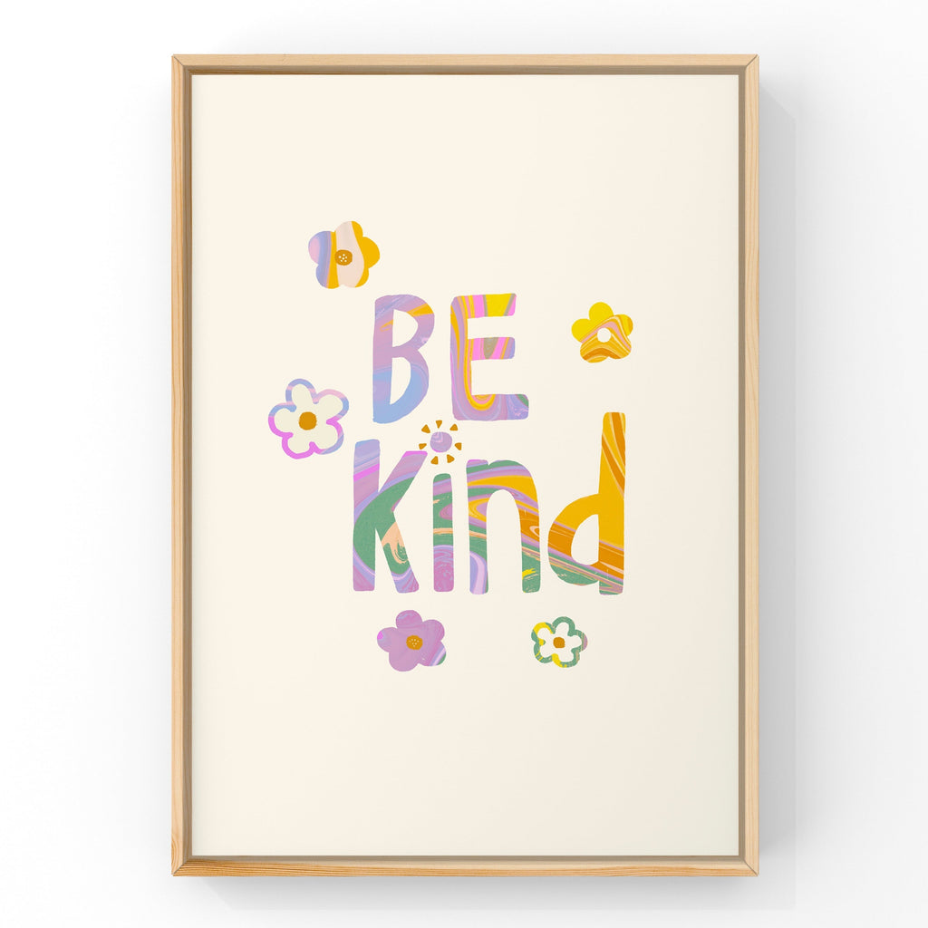 Be Kind by Little Peach & Pip | Art Print Art Prints Little Peach + Pip 