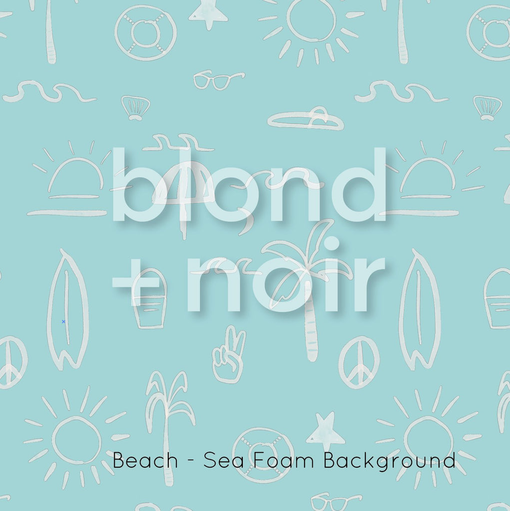 Beach | Full & Half Wall Wallpaper Wallpaper Blond + Noir 