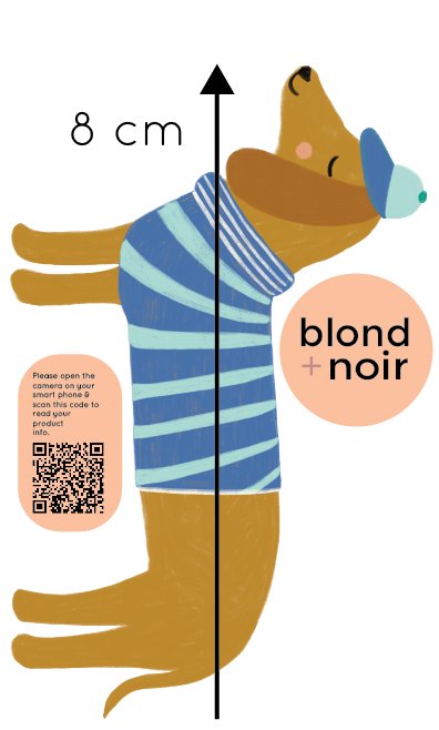 Benji Sausage Dog | Dachshund Wall Decals Wall Decals Blond + Noir 