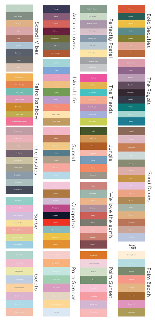 Blocks | Wall Decals Wall Decals Blond + Noir 