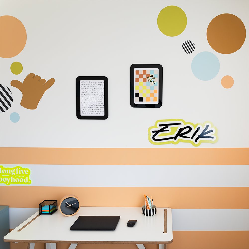 Bold Stripes | Full & Half Wall Wallpaper Wallpaper Blond + Noir 