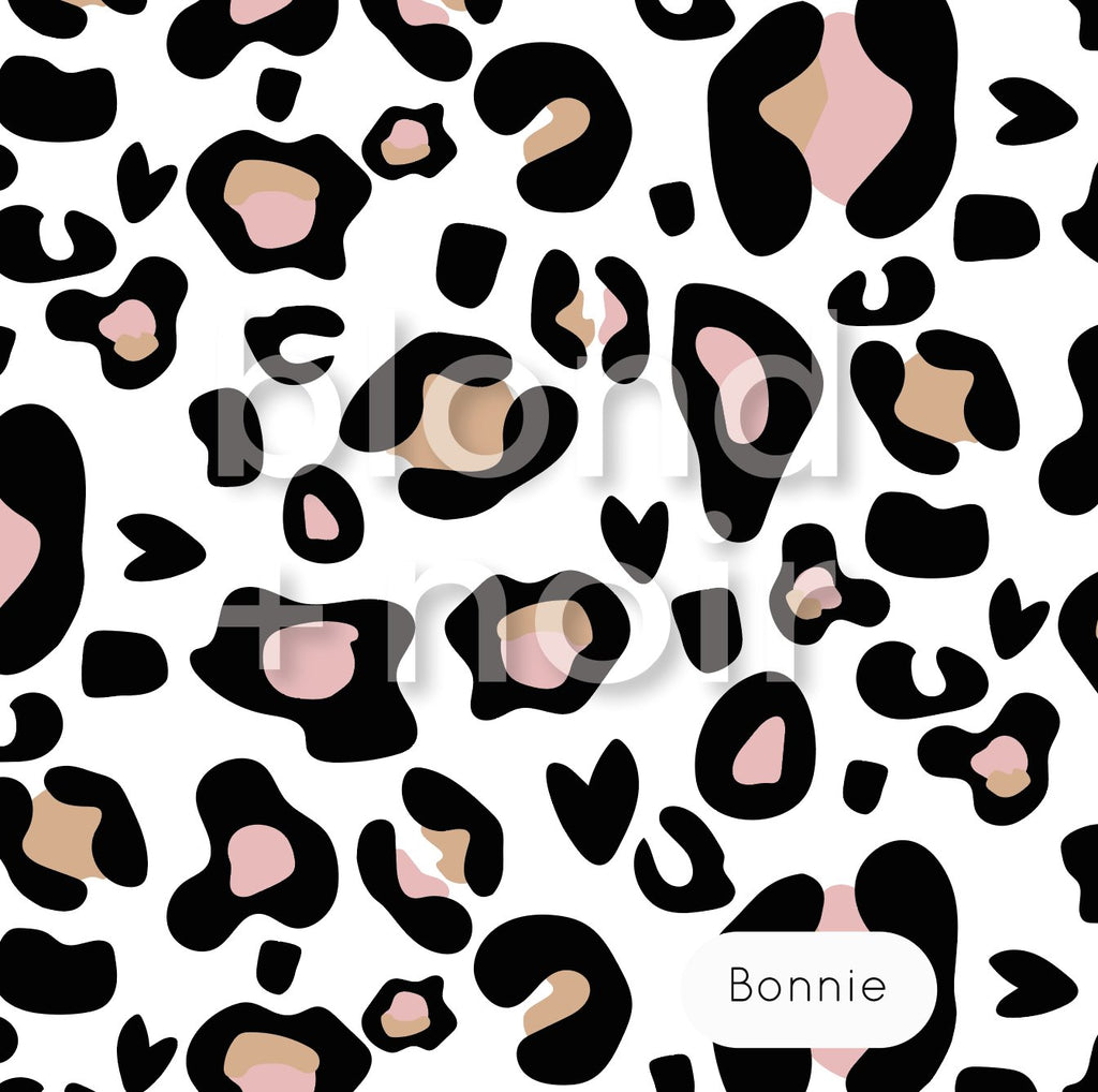 Bonnie | Full & Half Wall Wallpaper Wallpaper Blond + Noir 