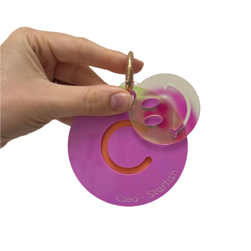 Charm Bag Tags Acrylic Name Letterly Australia 
