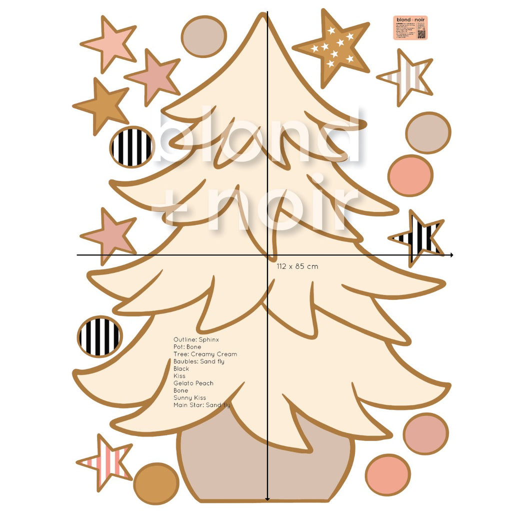 Christmas Tree | Wall Decal Wall Decals Blond + Noir 
