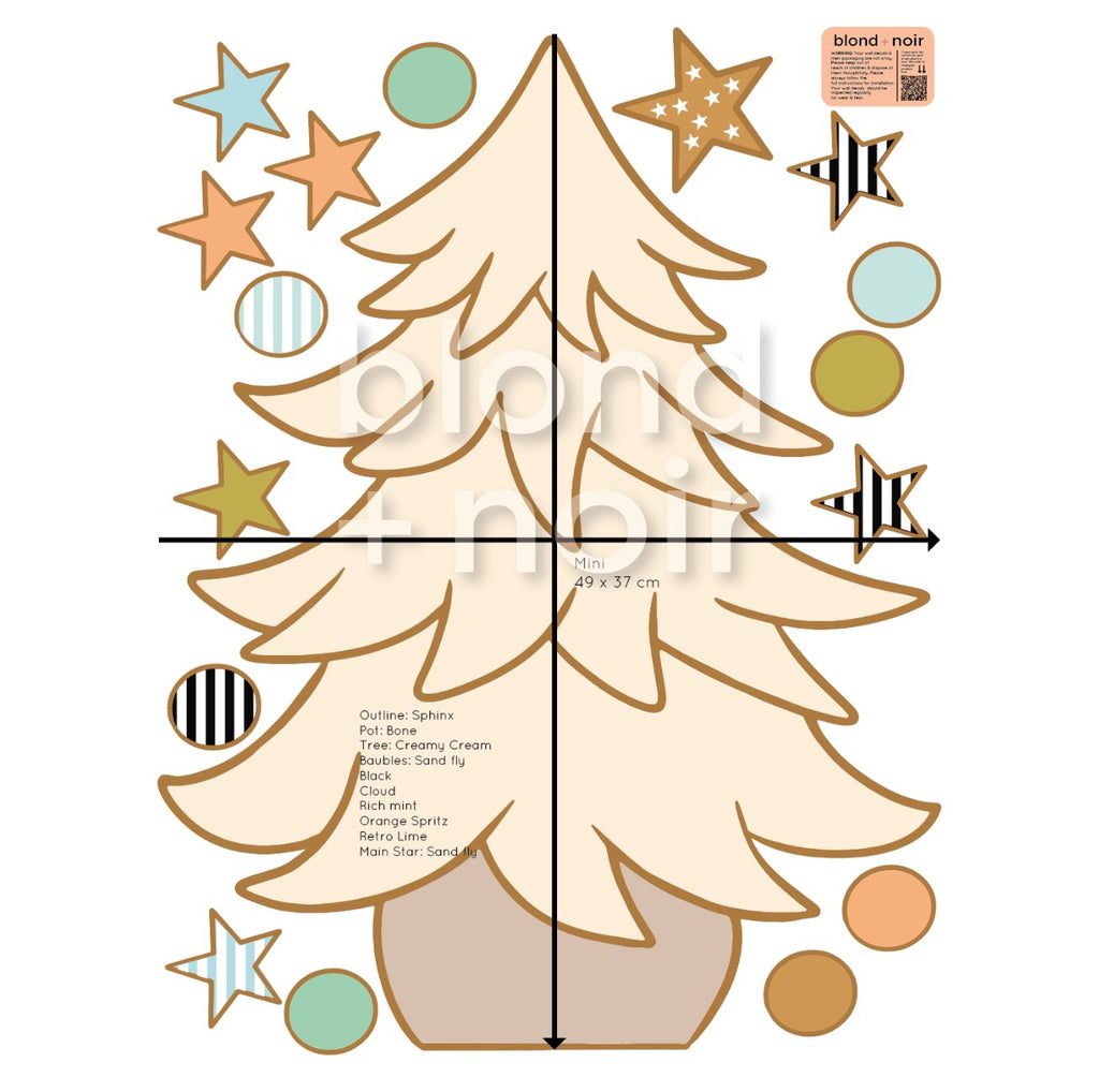 Christmas Tree | Wall Decal Wall Decals Blond + Noir 