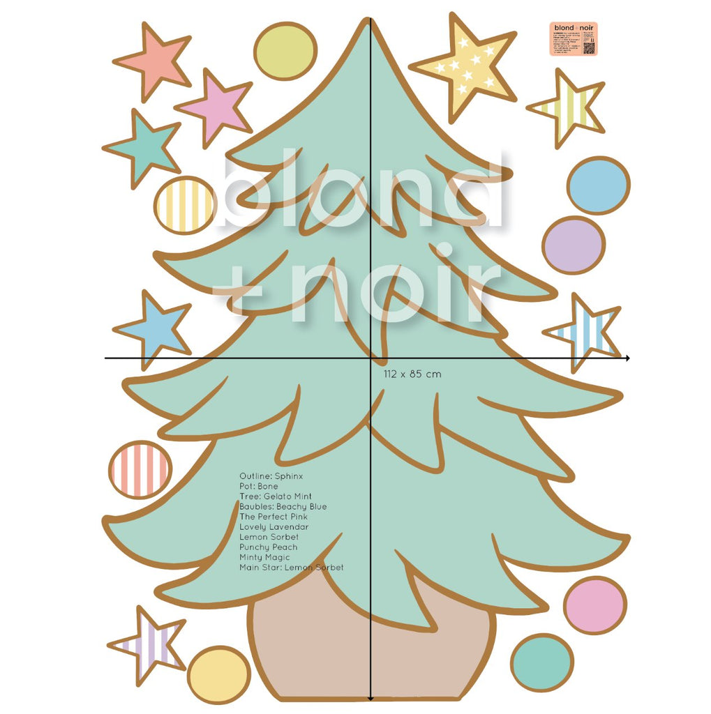 Christmas Tree | Wall Decal Wall Decals Blond + Noir 