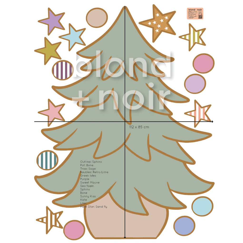 Christmas Tree | Wall Decal Wall Decals Blond + Noir 