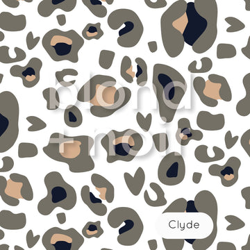 Clyde | Full & Half Wall Wallpaper Wallpaper Blond + Noir 