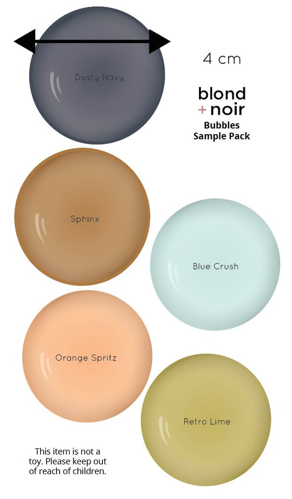Coloured Bubbles | Wall Decals Wall Decals Blond + Noir 