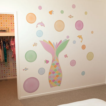 Coloured Bubbles | Wall Decals Wall Decals Blond + Noir 