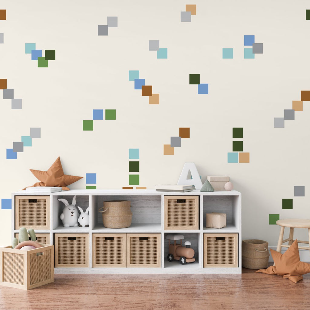 Crafty Pixel Wall Decals | Removable Wall Decals Wall Decals Blond + Noir 