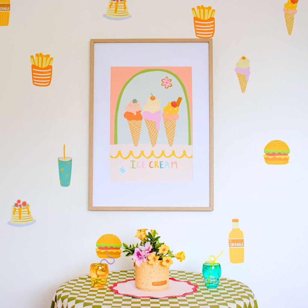 Cute Cafe by Little Peach & Pip | Wall Decals Wall Decals Little Peach + Pip 