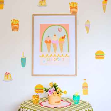 Cute Cafe by Little Peach & Pip | Wall Decals Wall Decals Little Peach + Pip 