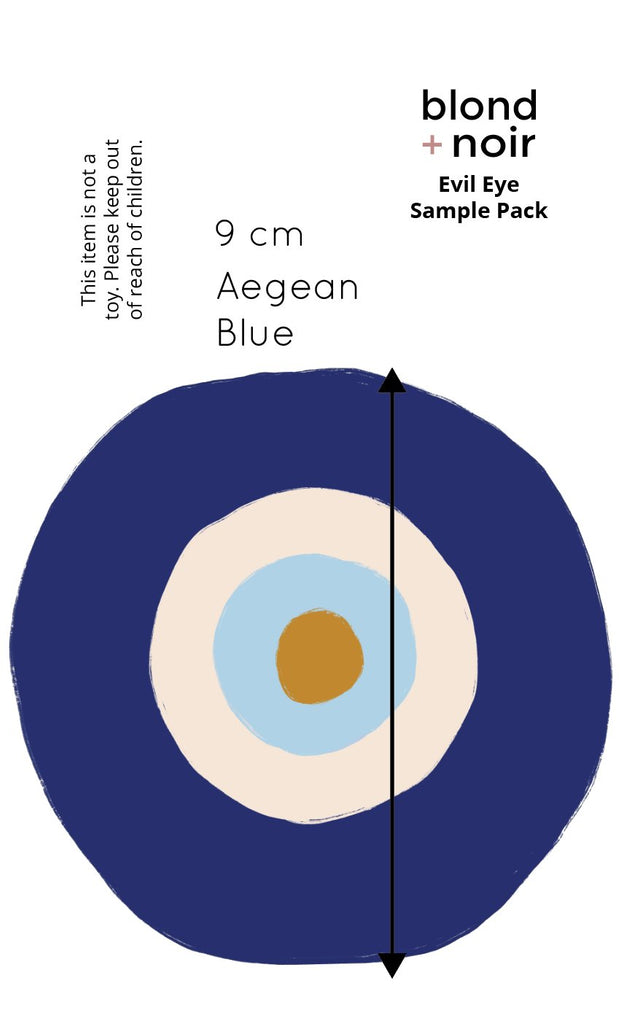 Evil Eye | Mati | Wall Decals Wall Decals Blond + Noir 