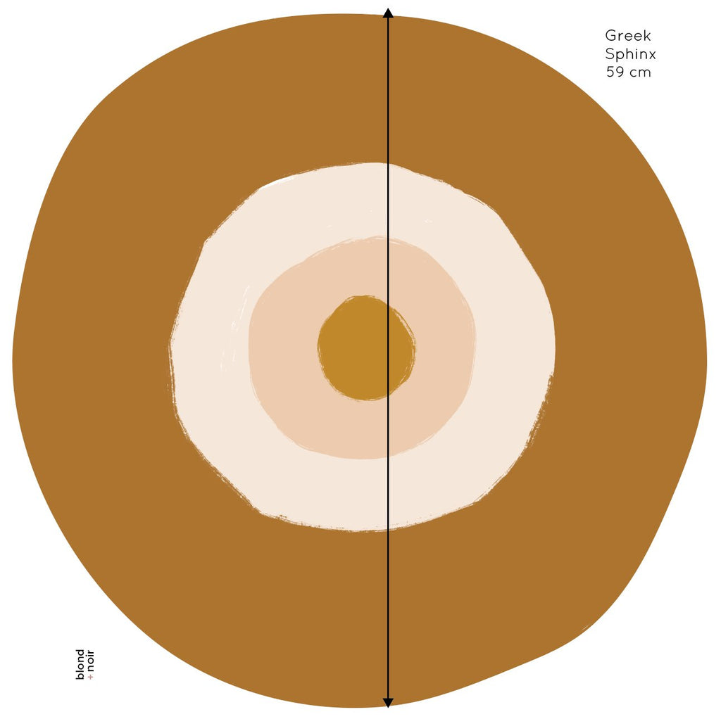 Evil Eye | Mati | Wall Decals Wall Decals Blond + Noir 