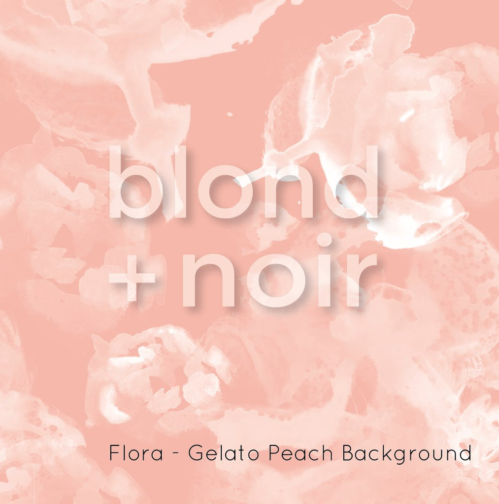 Flora | Full & Half Wall Wallpaper Wallpaper Blond + Noir 