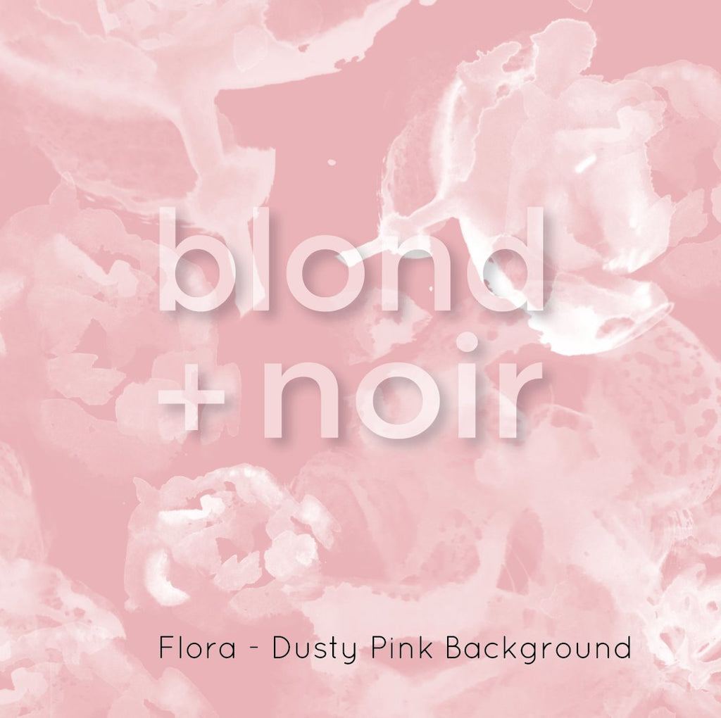 Flora | Full & Half Wall Wallpaper Wallpaper Blond + Noir 