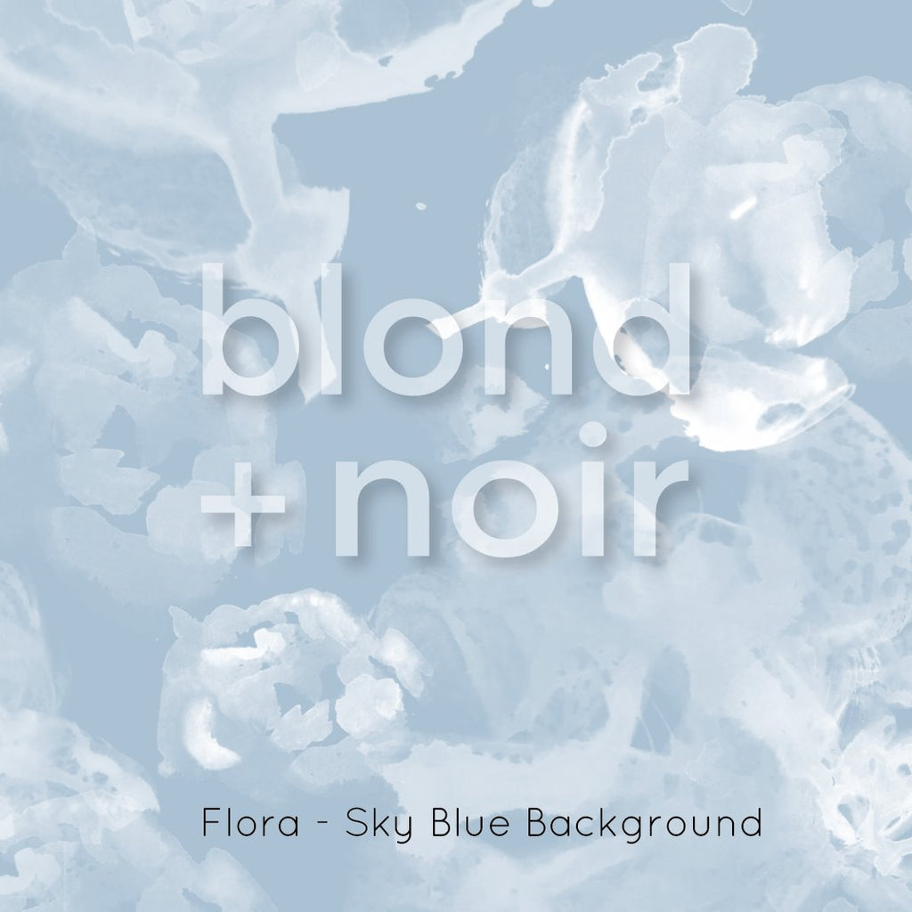 Flora | Full & Half Wall Wallpaper Wallpaper Blond + Noir 