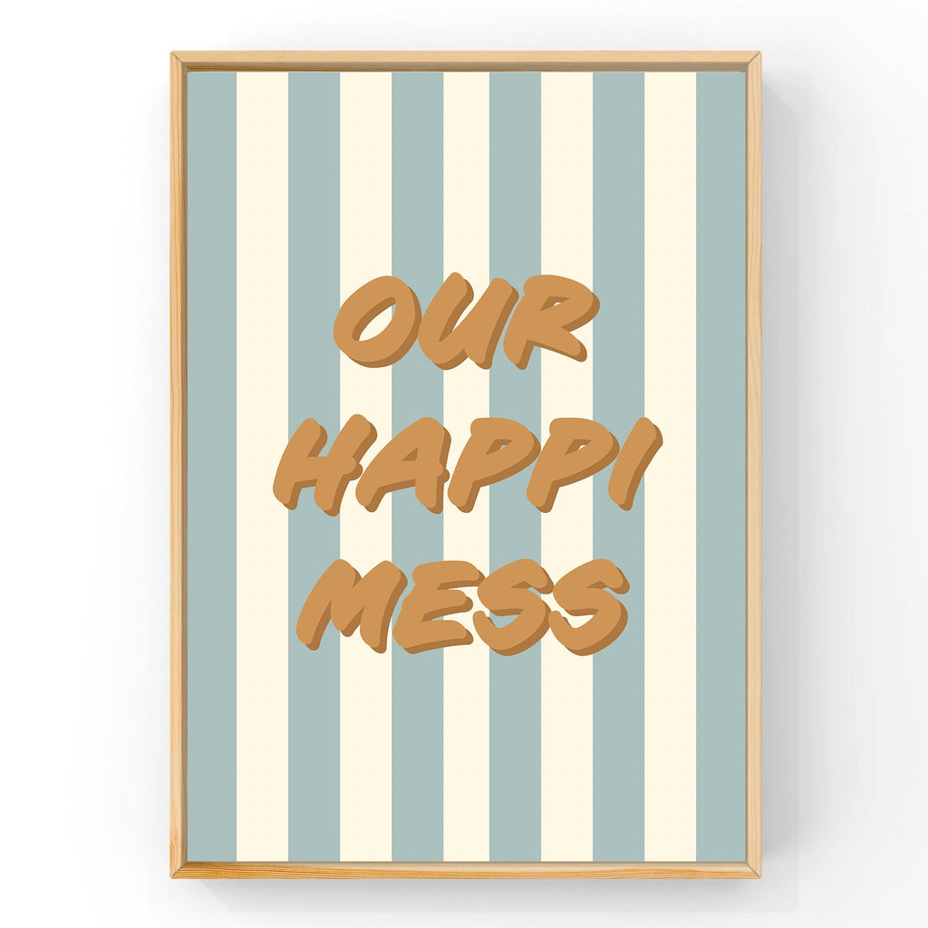 Happimess Blue | Modern Art Print Art Prints Blond + Noir 