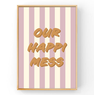 Happimess Mauve | Modern Art Print Art Prints Blond + Noir 