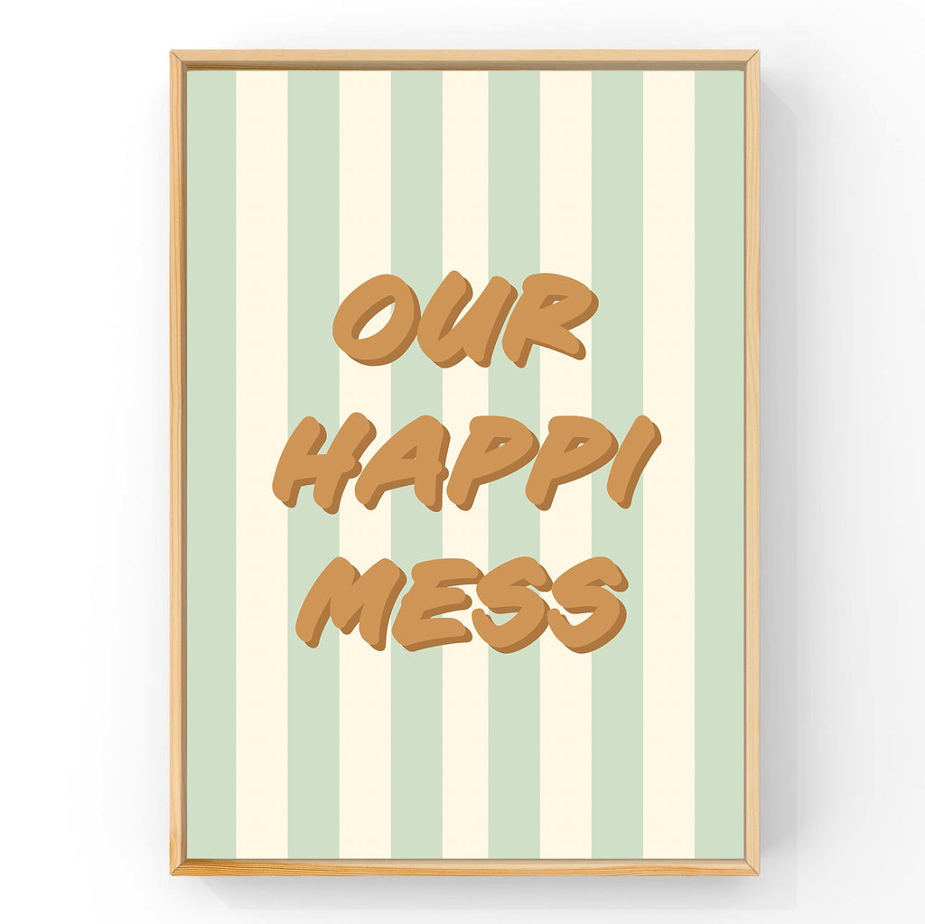 Happimess Mint | Modern Art Print Art Prints Blond + Noir 