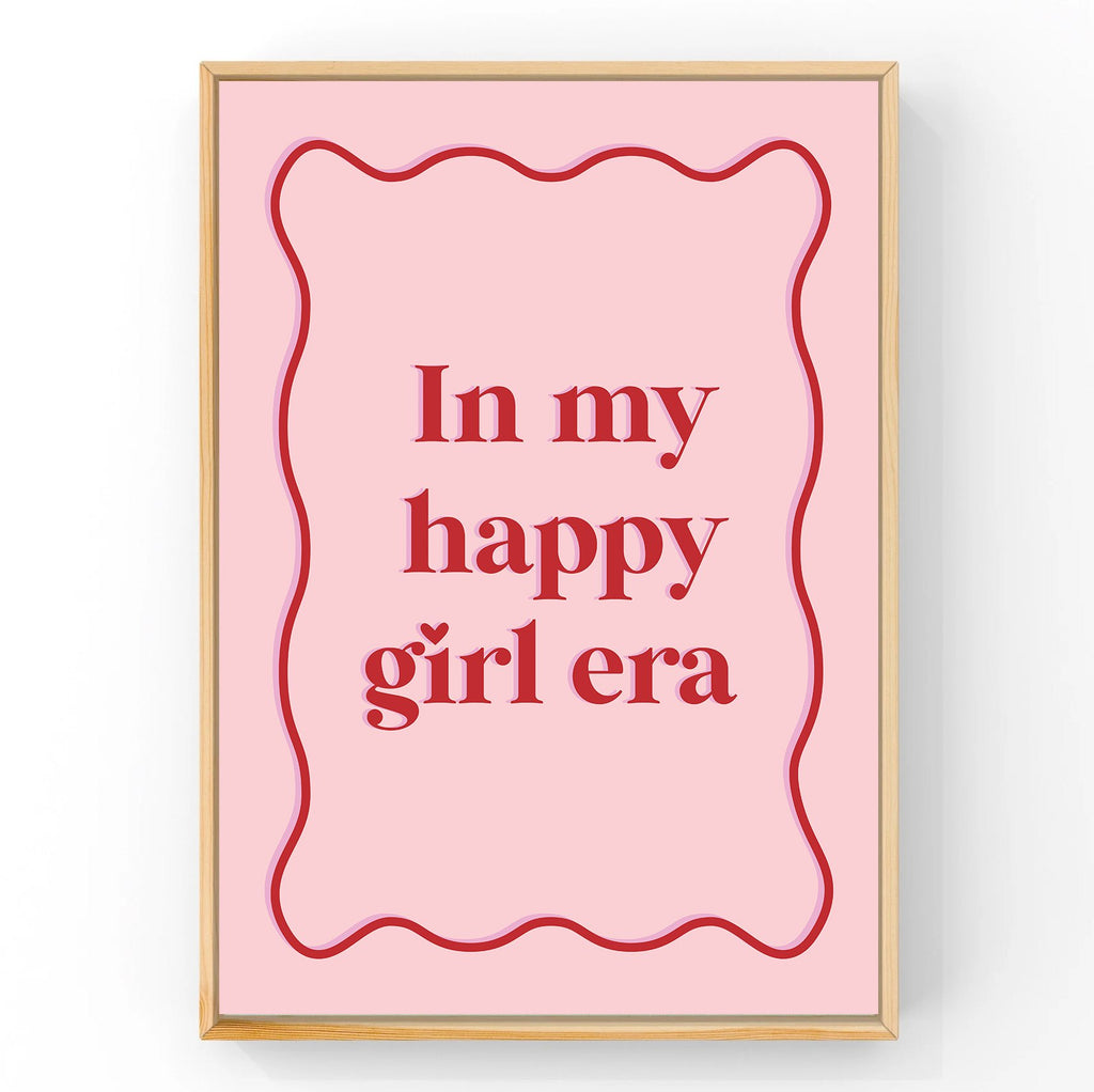 Happy Girl Era Pink | Art Print Art Prints Blond + Noir 