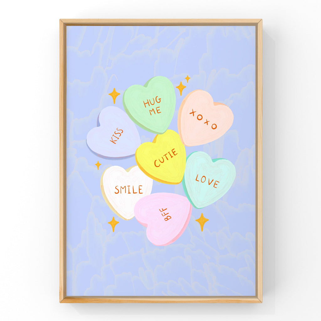 Heart Candy by Little Peach & Pip | Art Print Art Prints Little Peach + Pip 