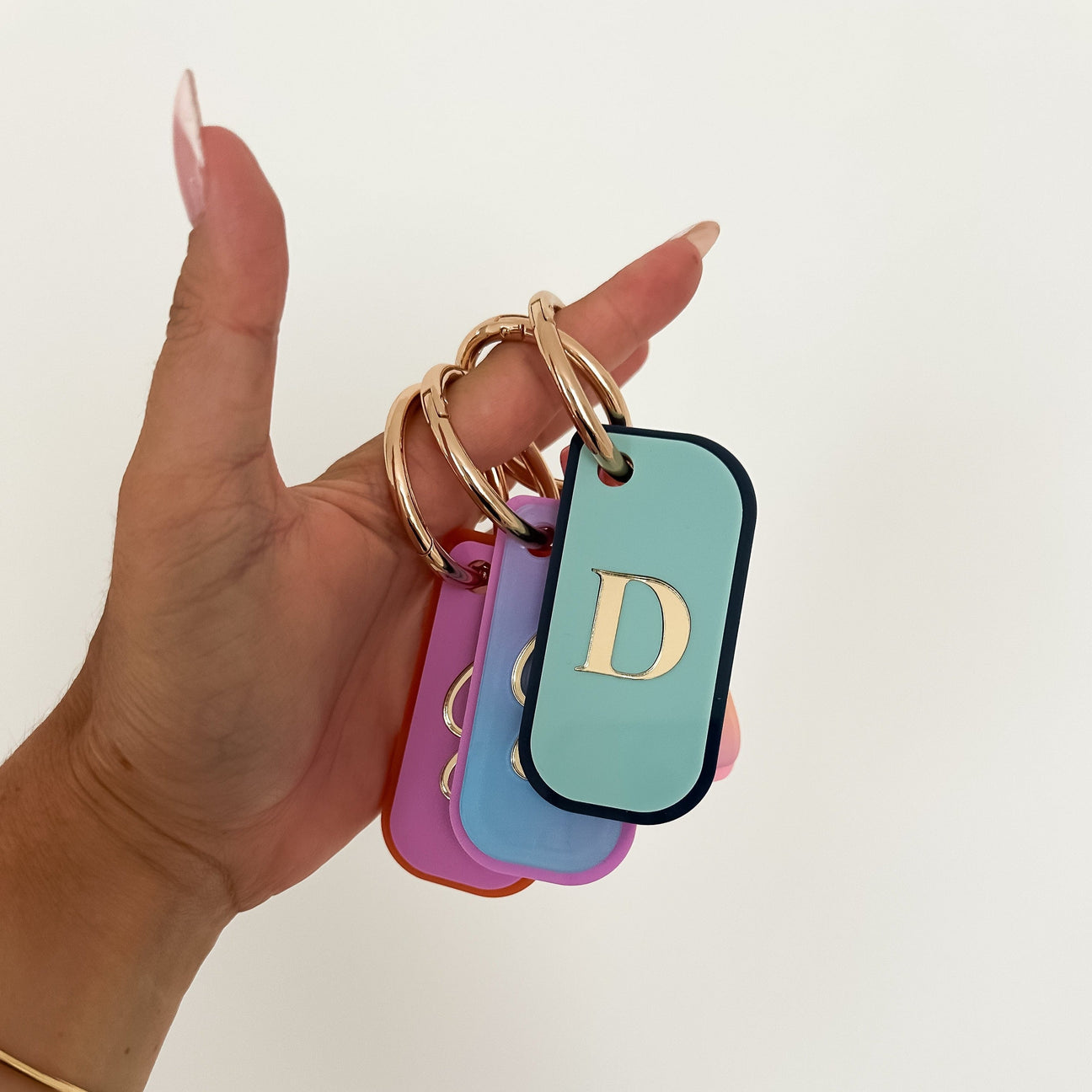 Initial Lunch Box or Bag Tag | Custom School or Daycare Bag Tag Acrylic Name Letterly Australia 