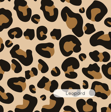 Leopard | Full & Half Wall Wallpaper Wallpaper Blond + Noir 