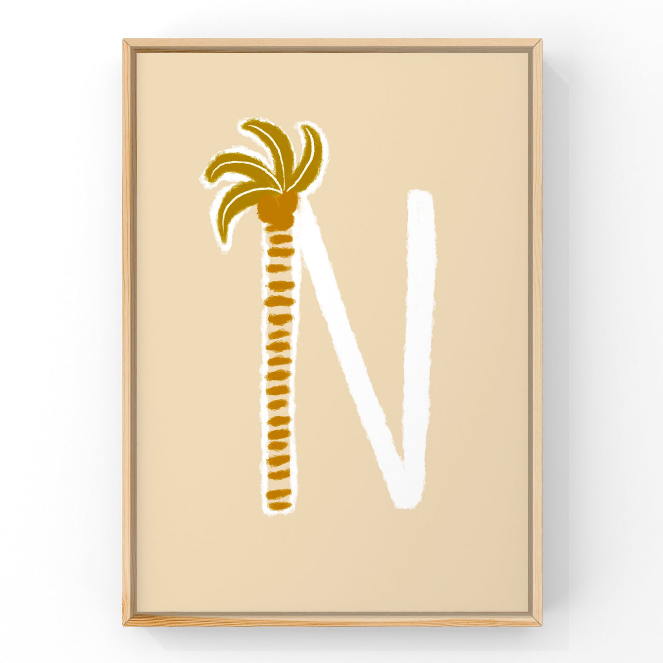 Letter N by Little Peach & Pip | Art Print Art Prints Little Peach + Pip 