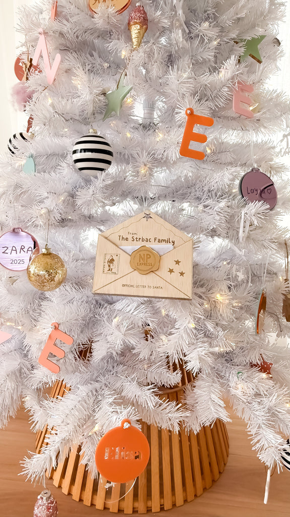 Letter to Santa Envelope to the North Pole | Custom Christmas Decoration | Xmas Tradition Acrylic Name Letterly Australia 