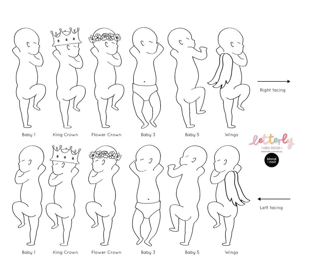 Limited Release | Acrylic 1:1 Birth Print | Arch Birth Print Blond + Noir 