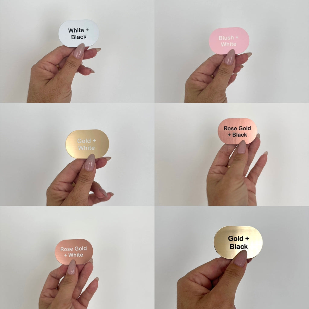 Limited Release | Acrylic 1:1 Birth Print | Oval Birth Print Blond + Noir 