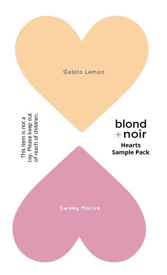 Love Hearts | Wall Decals Wall Decals Blond + Noir 