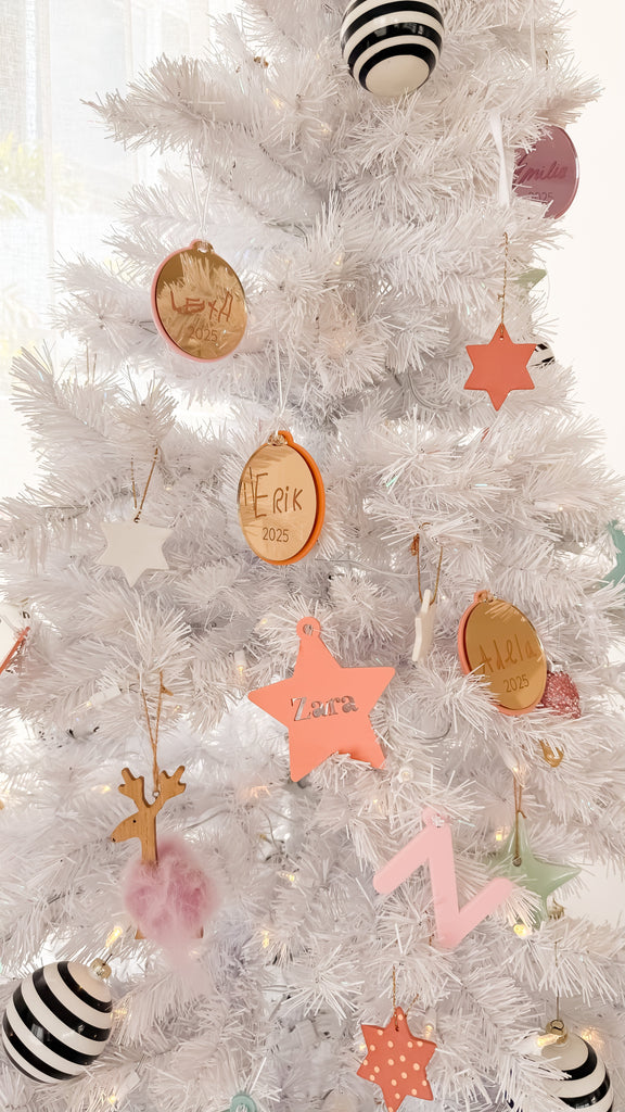 Luxe Name Bauble | Custom Christmas Decoration Acrylic Name Letterly Australia 