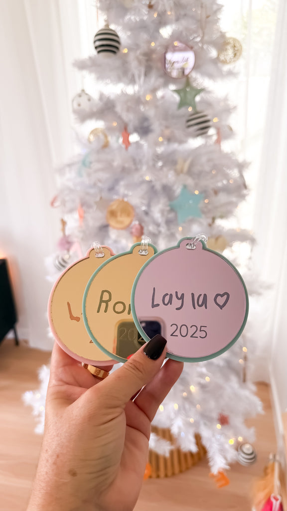 Luxe Name Bauble | Custom Christmas Decoration Acrylic Name Letterly Australia 