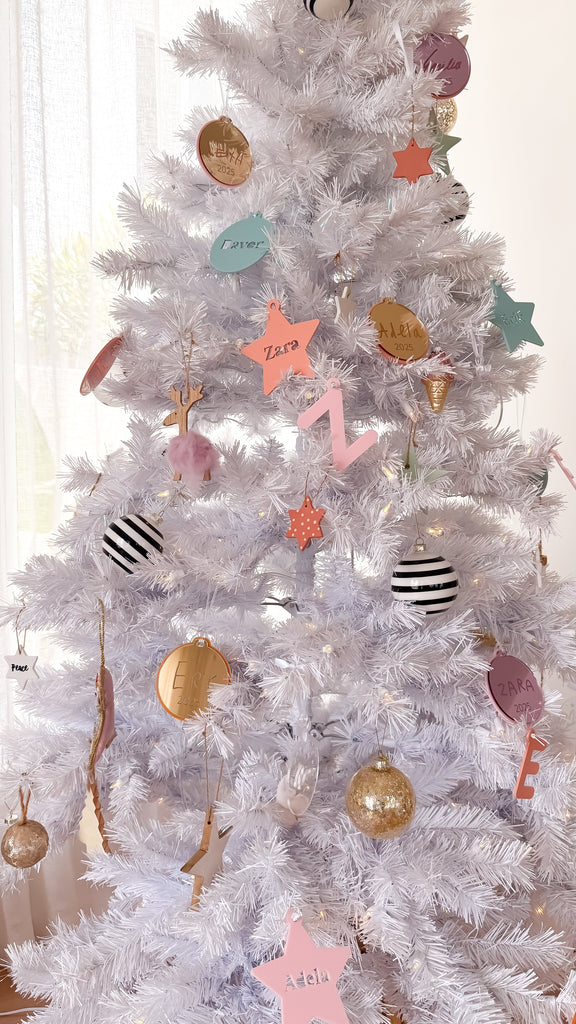 Luxe Name Bauble | Custom Christmas Decoration Acrylic Name Letterly Australia 