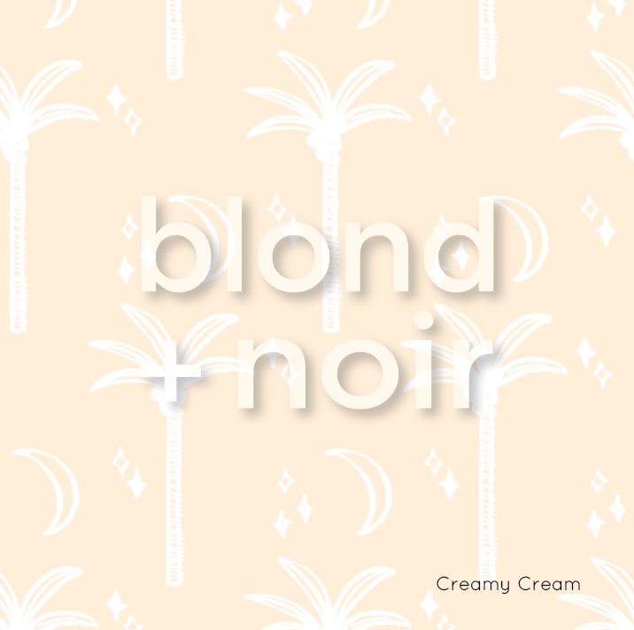 Magic Palms | Full & Half Wall Wallpaper Wallpaper Blond + Noir 