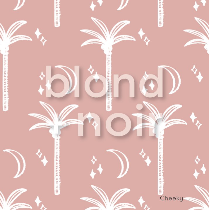 Magic Palms | Full & Half Wall Wallpaper Wallpaper Blond + Noir 