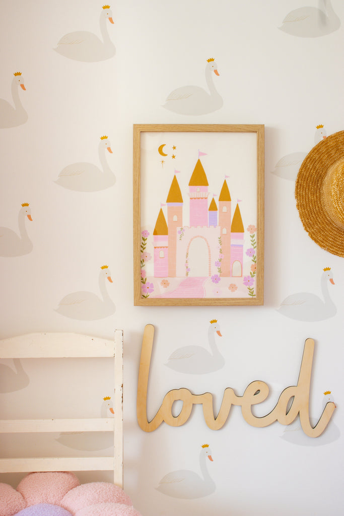 Meadow Castle | Kids Decor | Art Print Art Prints Little Peach + Pip 